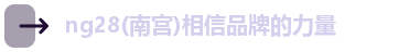 ng28(南宫)相信品牌的力量